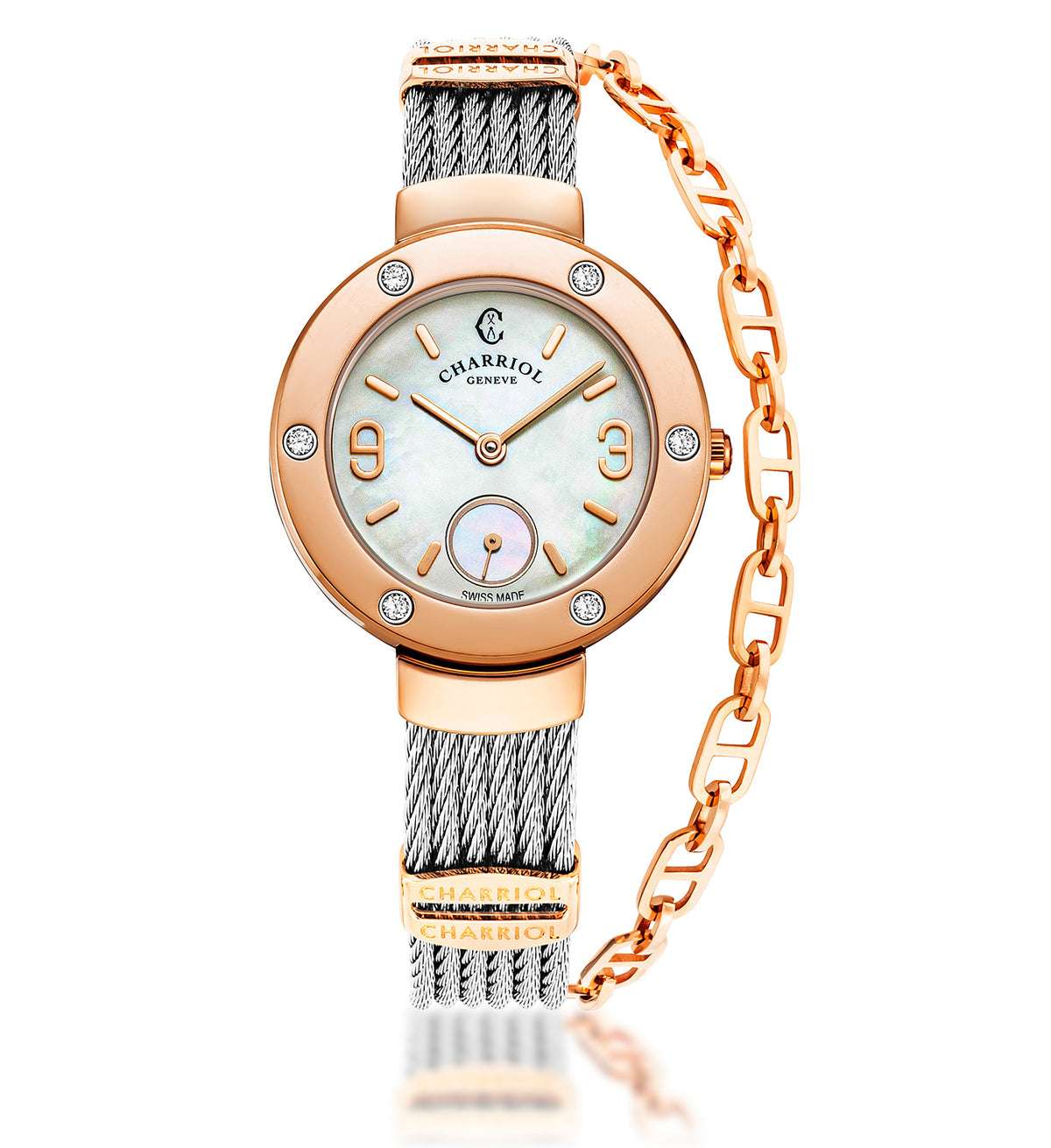 St.Tropez Iconic Watch 30mm Stainless Steel and Rose Gold