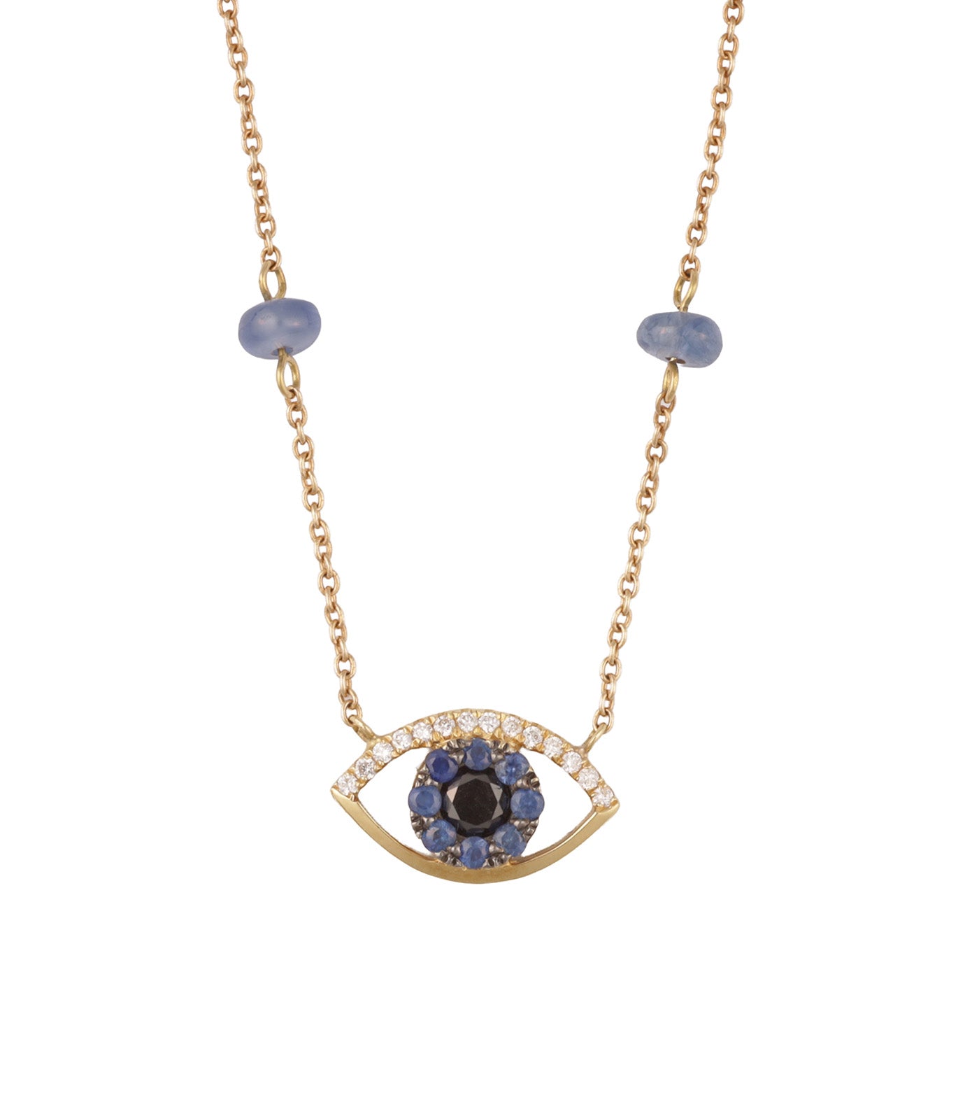 Evil Eye Sapphire Beads