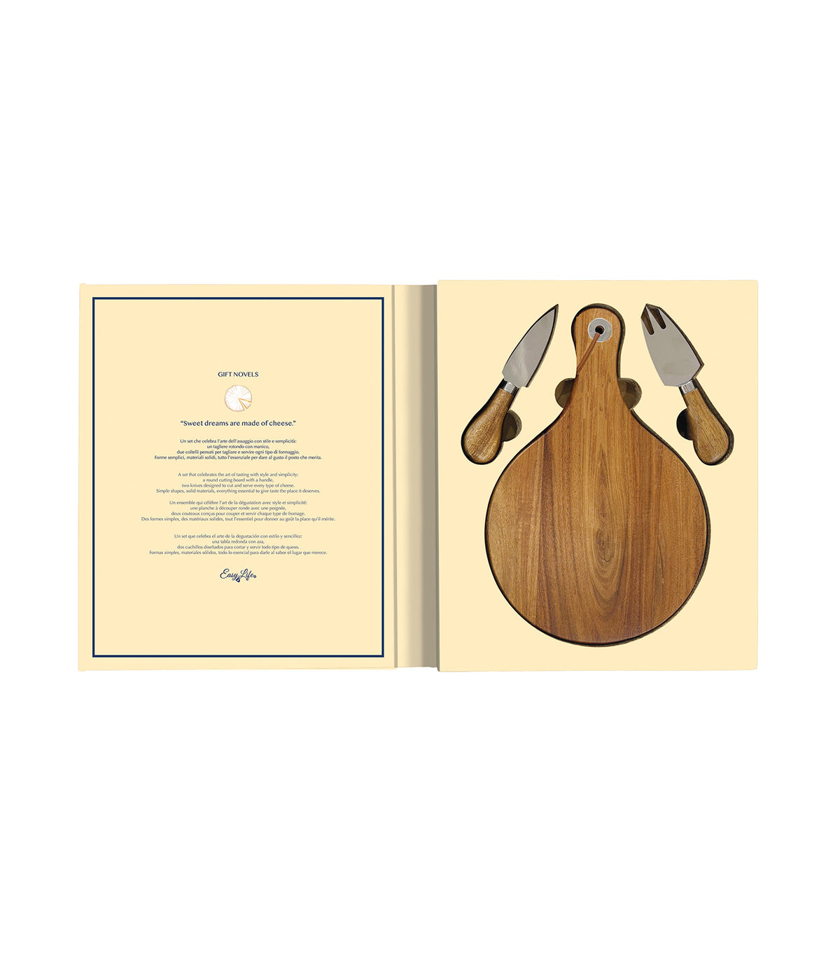 Gift Novels 3-Piece Cheese Set Multicolor