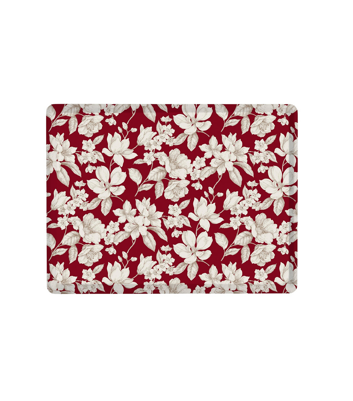 Magnolia Laminated Tray Bordeaux