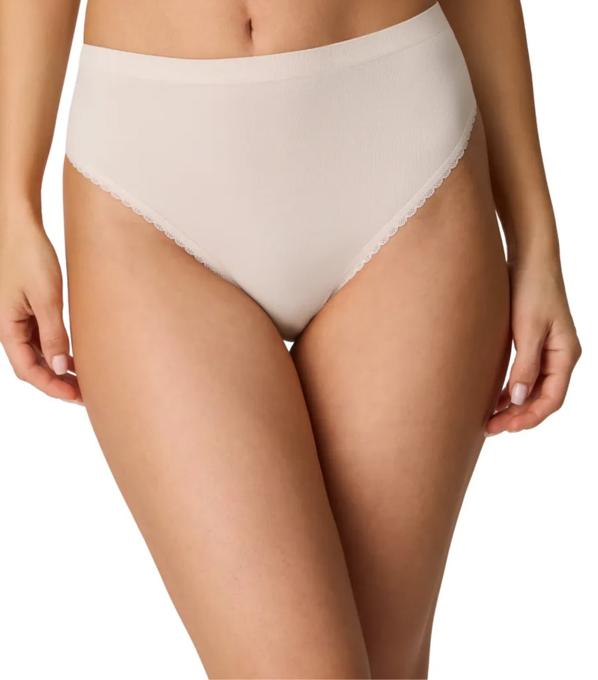 High-Cut Brief Beige Bisque