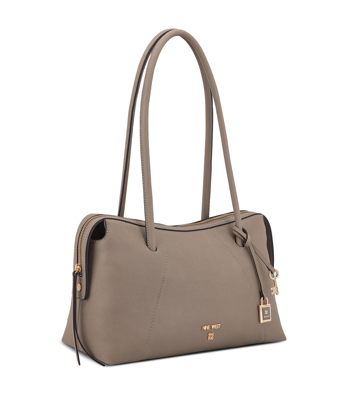 Darika Shoulder Satchel Dark Mushroom
