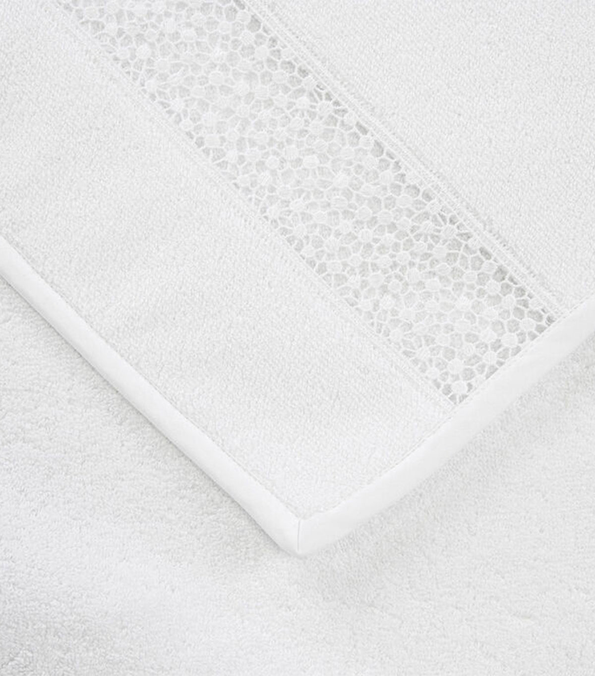 Forever Lace Guest Towel White