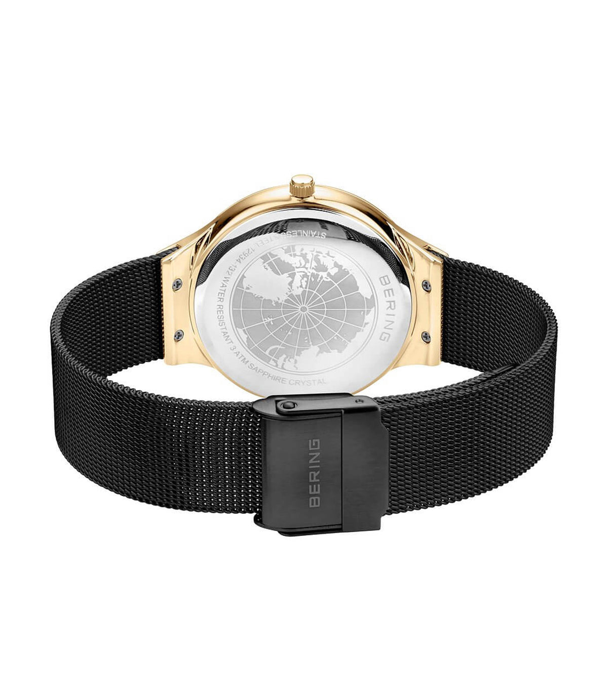 12934-132 Women's Steel MOP Dial Watch Black/Gold