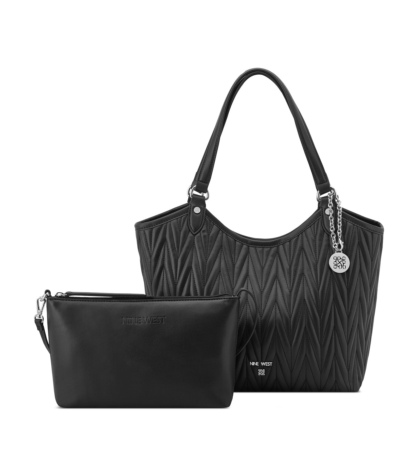 Jaslee 2 In 1 Tote Black
