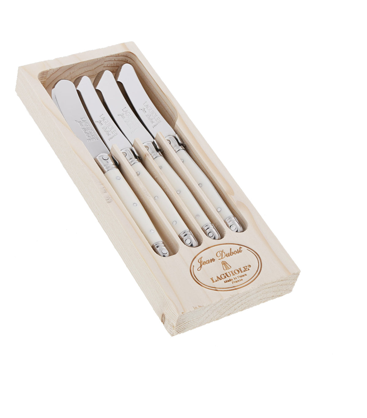 4 pcs Cheese Spreader Set White