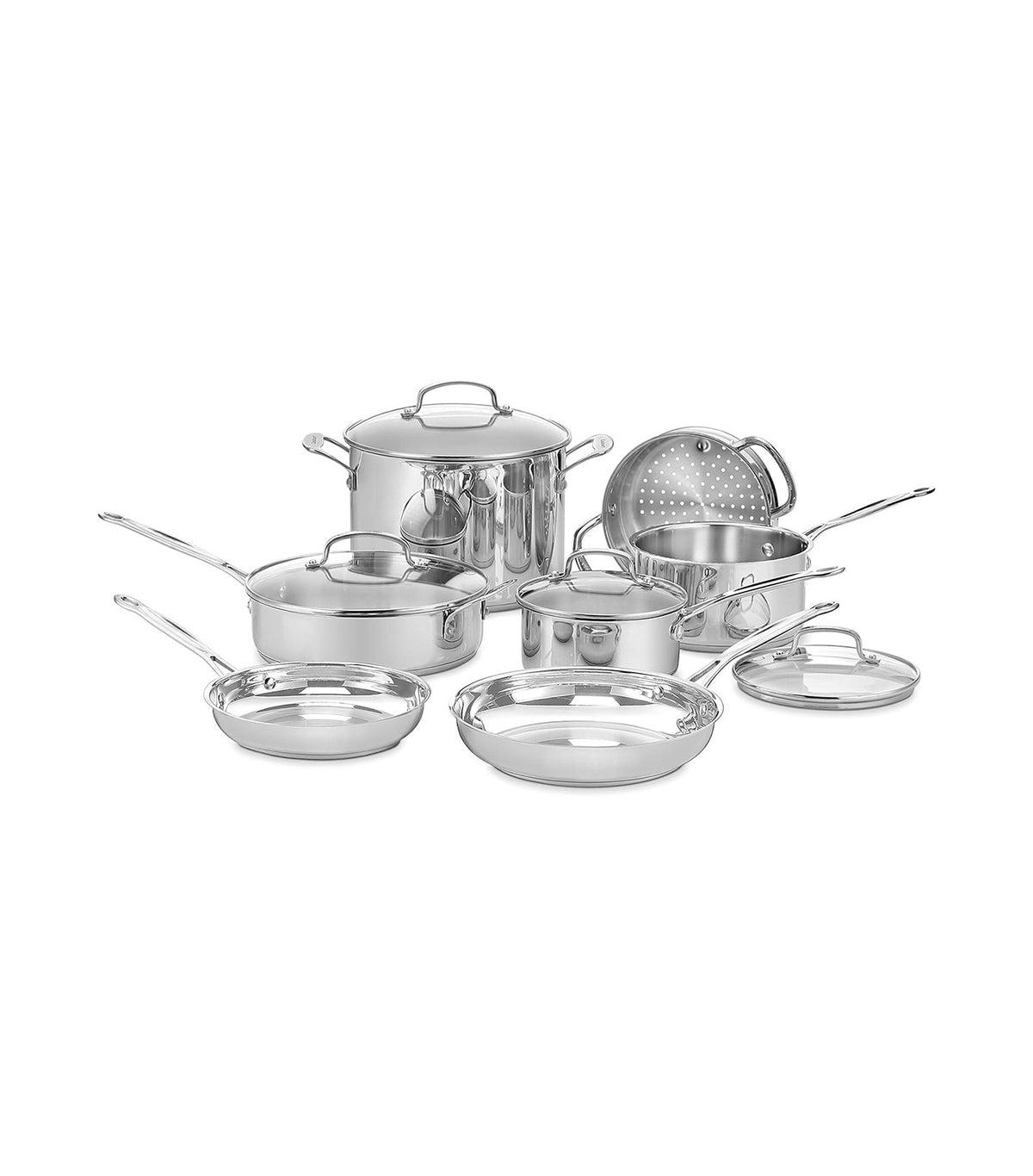 Cookware Set of 11 Silver