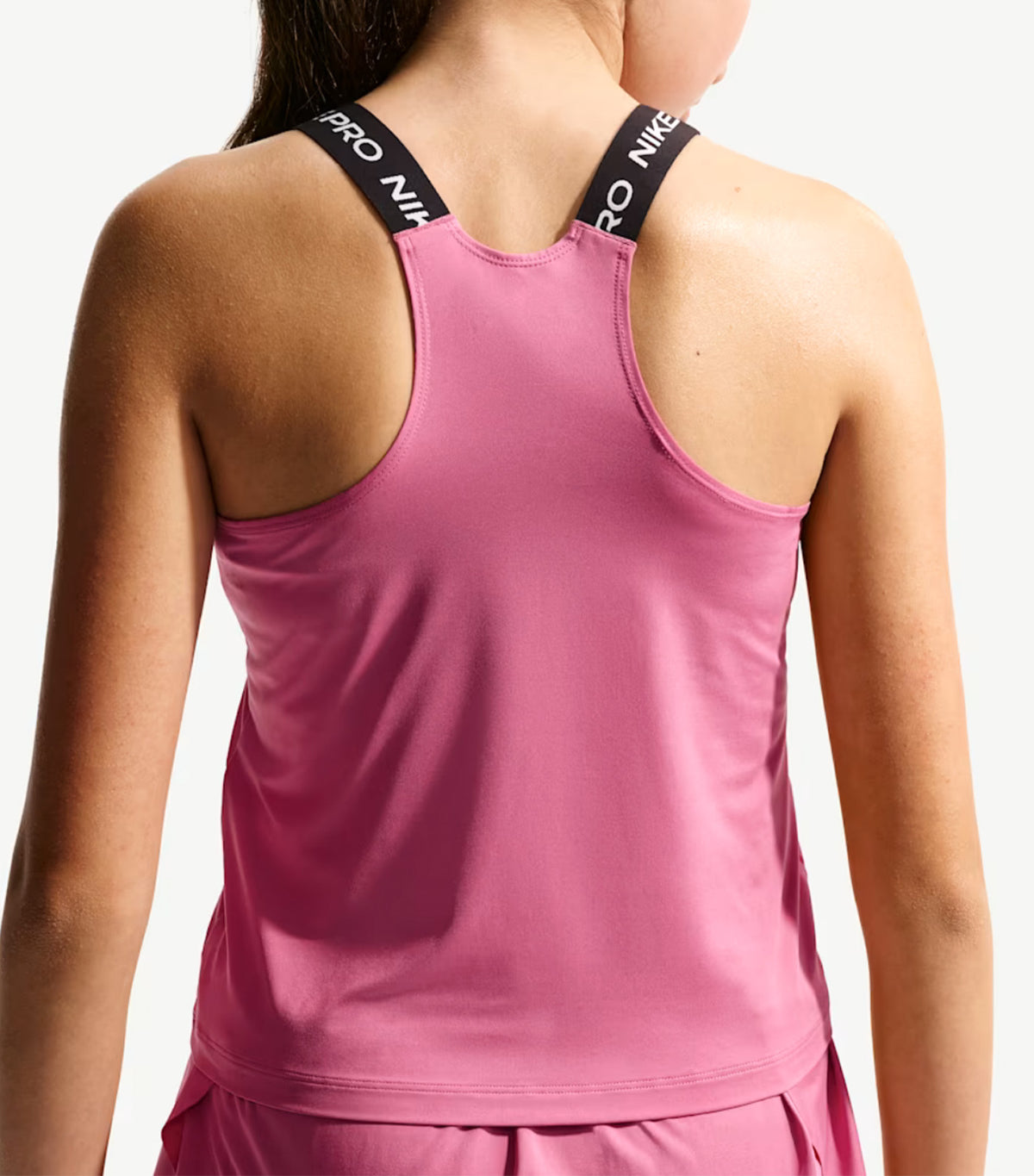 Pro Big Kids' Girls' Dri-FIT Tank Top Peony/Black/White