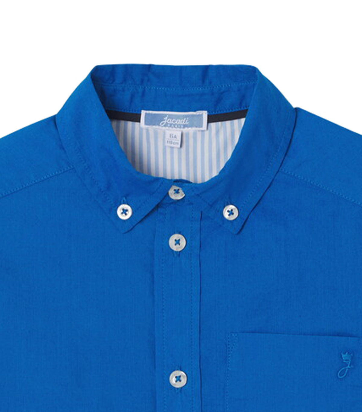 Contrebasse Longsleeve Polo Bleu Roi
