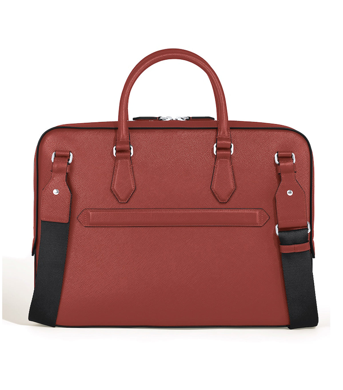 Thin Briefcase in Sartorial Leather Red
