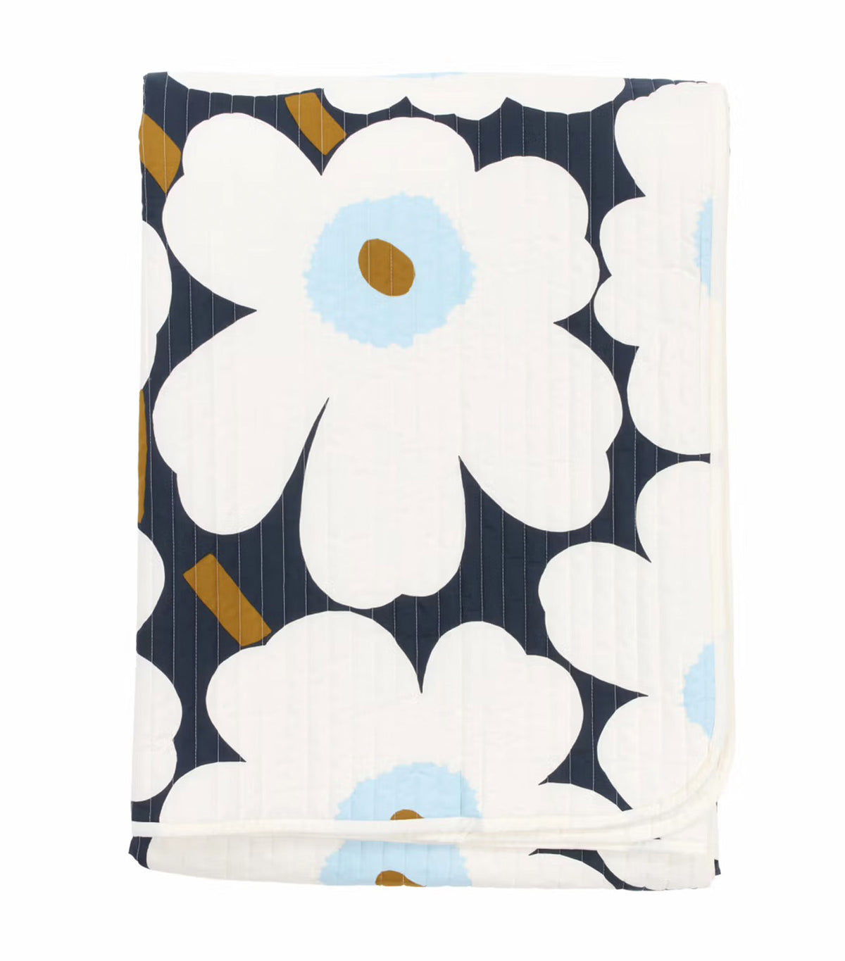 Unikko Bedspread Blueberry/Off White/Cold Blue