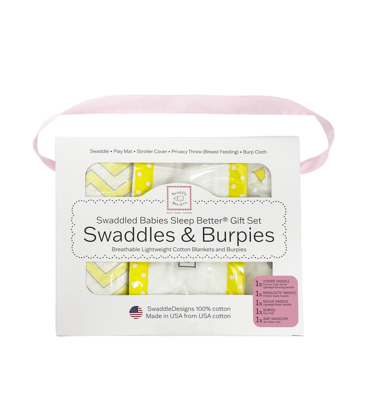 Babies Sleep Better® Swaddles & Burpies Gift Set YL001