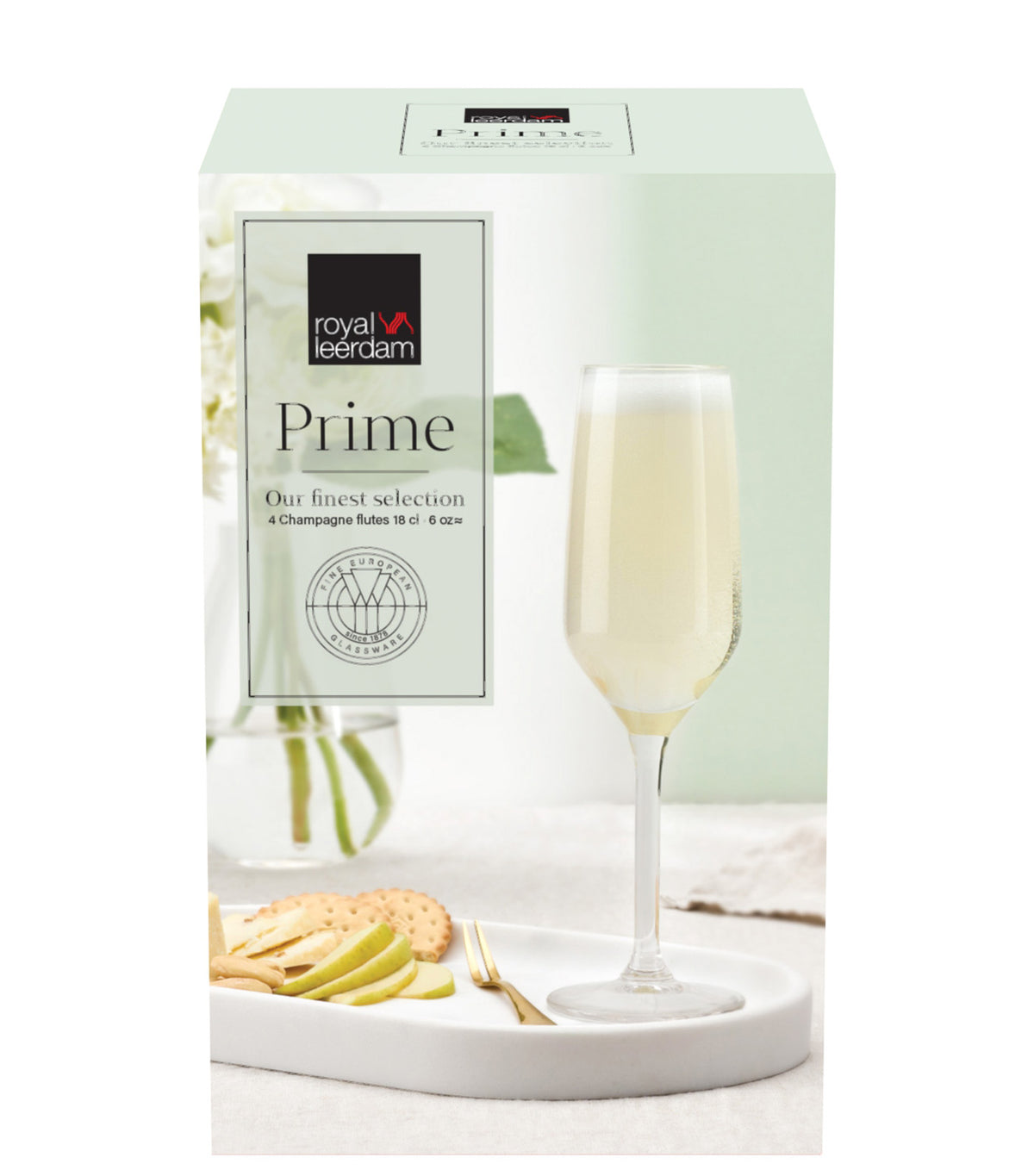 Prime Flute Glass 18cl Set of 4 Transparent