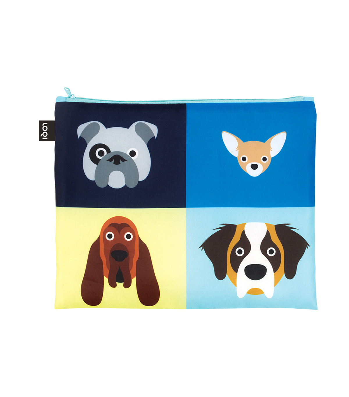 STEPHEN CHEETHAM Dogs & Cats Recycled Zip Pockets