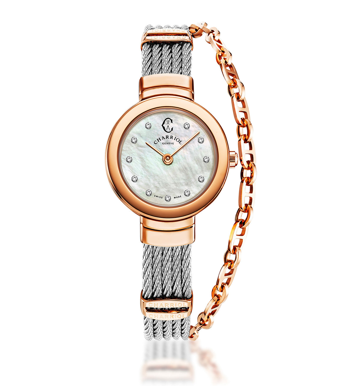 St. Tropez Watch 25mm Stainless Steel and Rose Gold