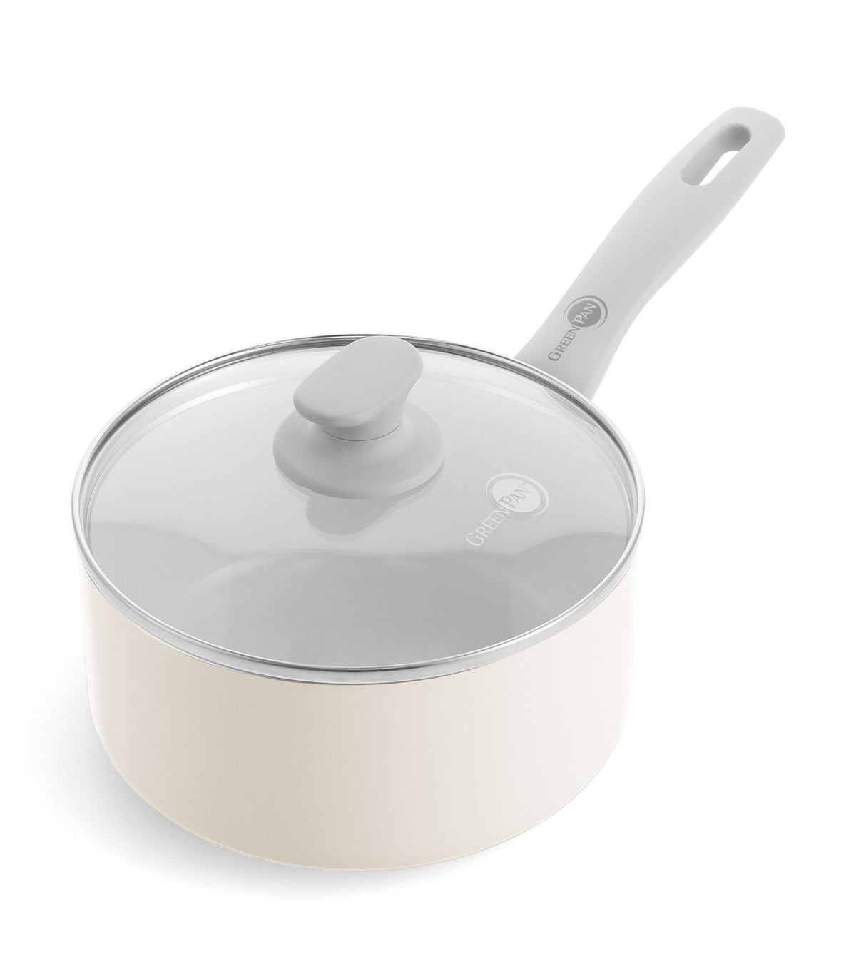 Delight Saucepan with Lid Cream White