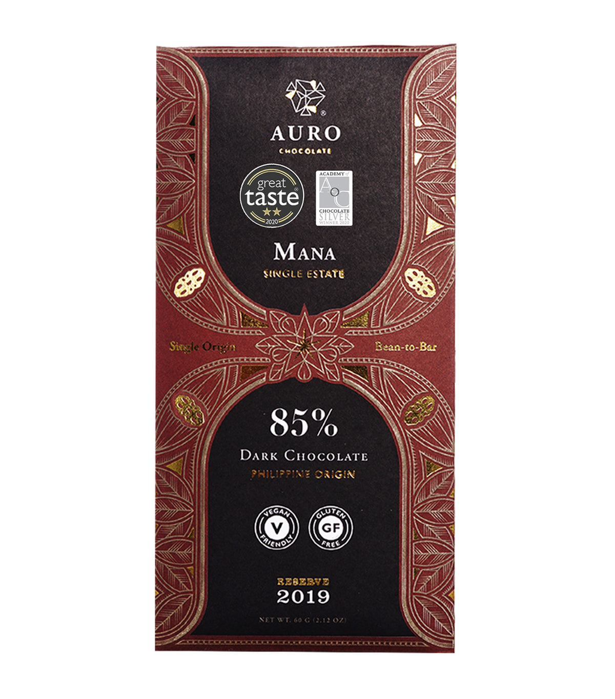 85% Dark Chocolate Mana Single Estate (60G)