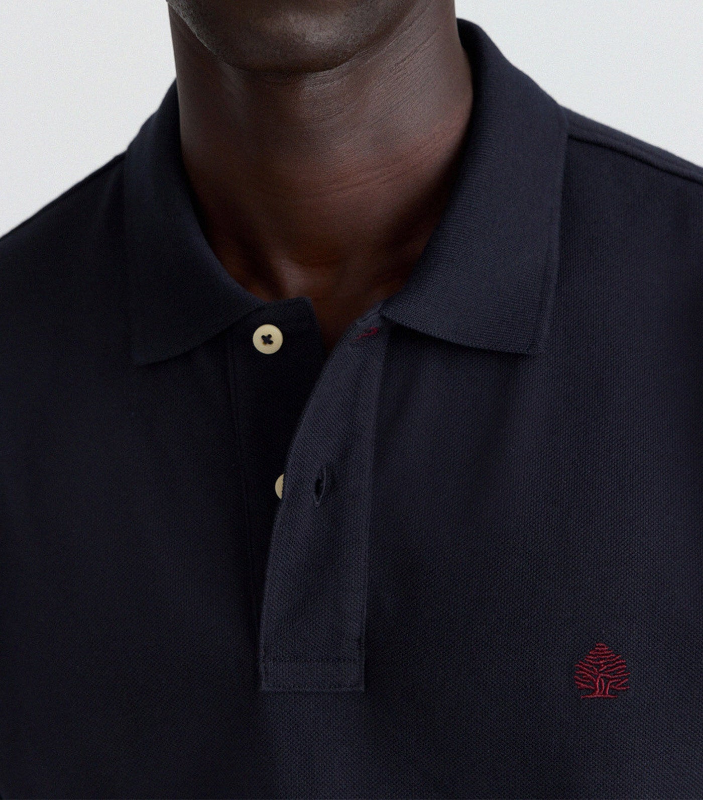 Piqué Basic Regular Fit Polo Shirt Dark Blue