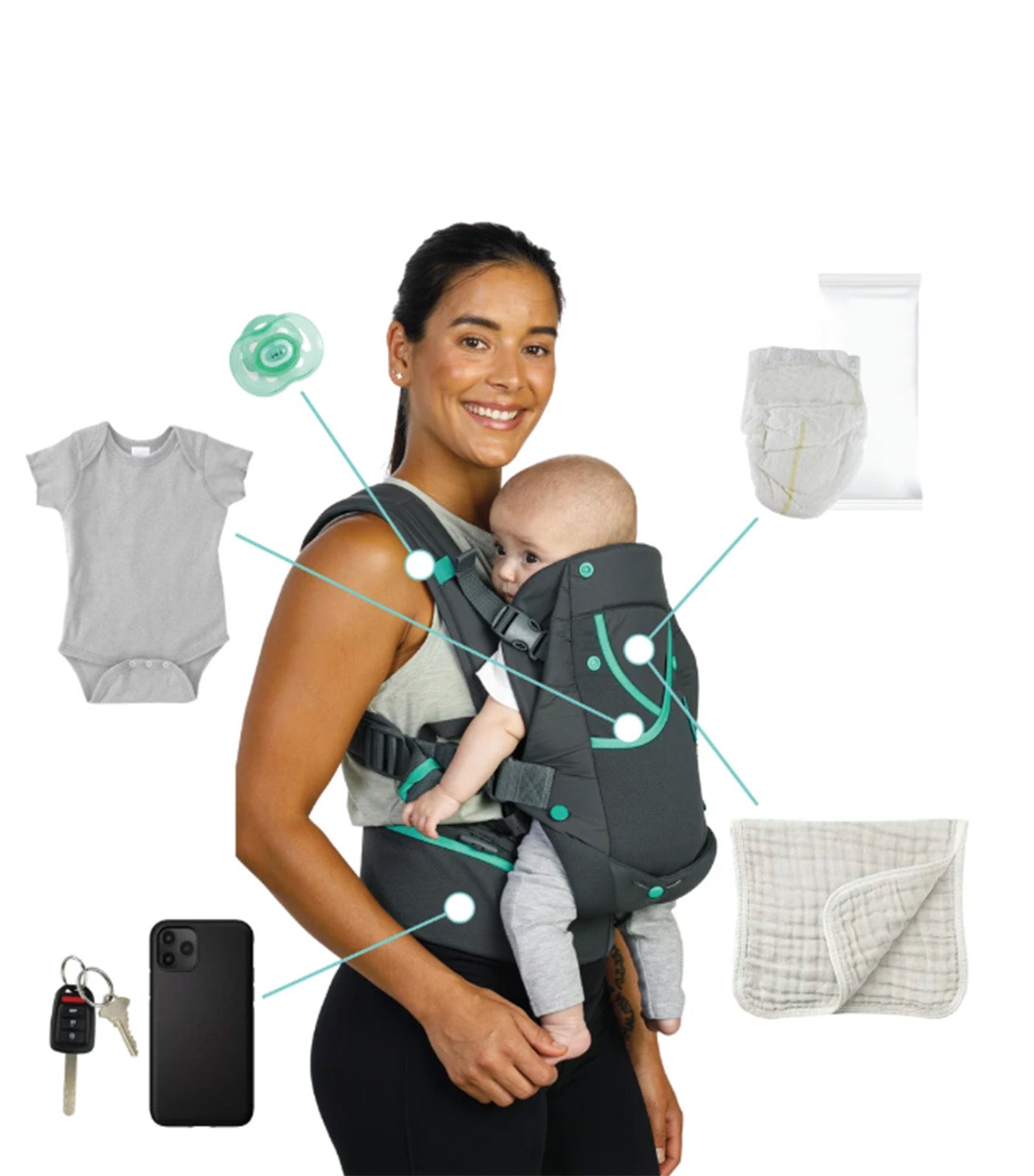Carry On Active Multi-Pocket Carrier Gray