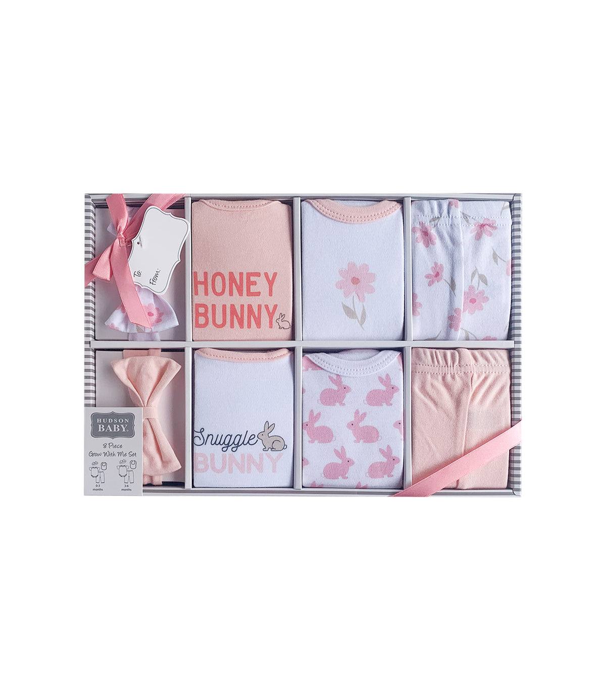 8pc Grow with Me Set Pink Honey Bunny