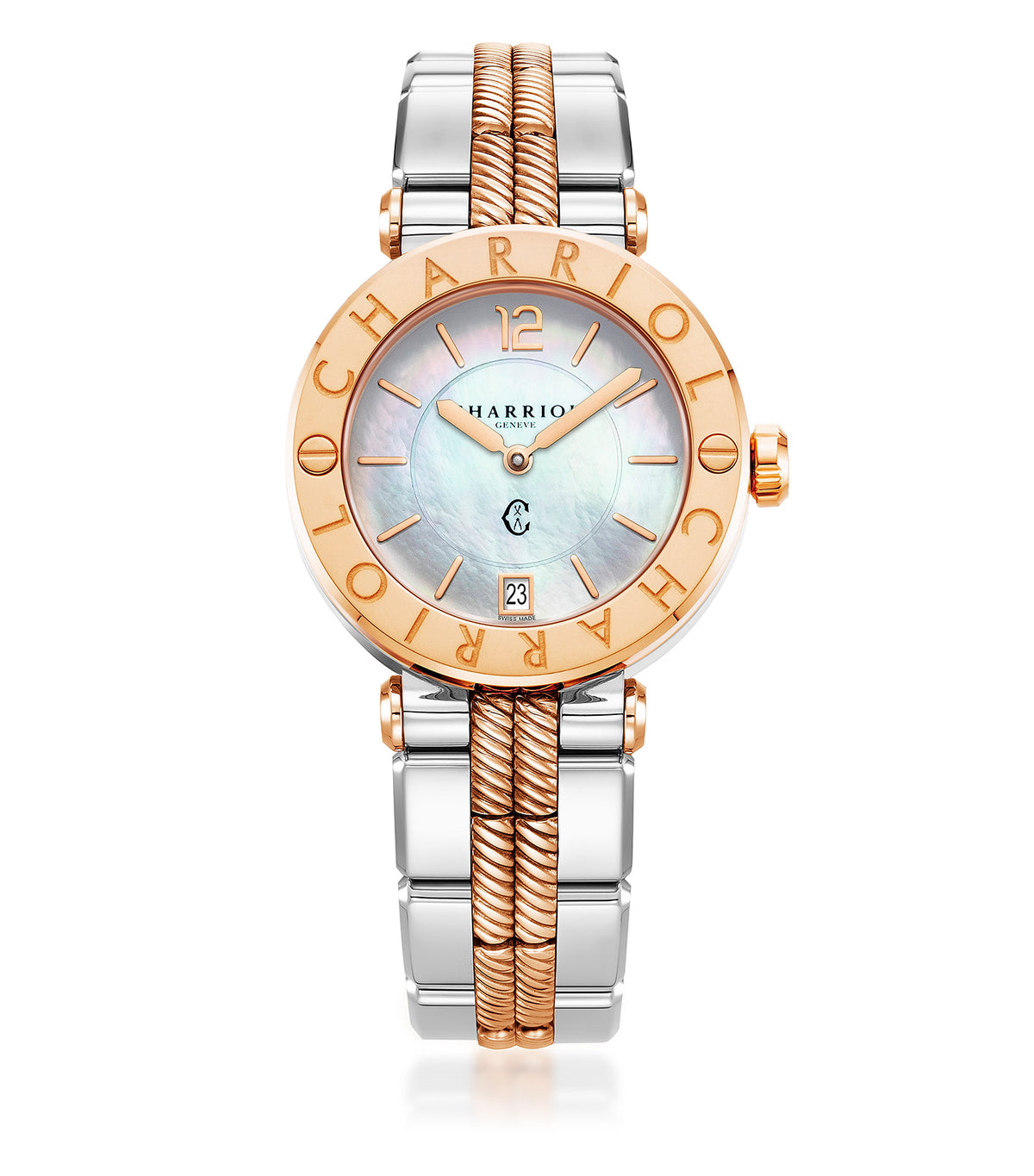 Watch 36mm Stainless Steel and Rose Gold