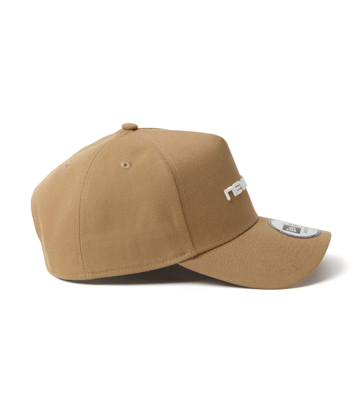 Wordmark Brand Name Logo 9FORTY A-Frame Snapback Cap Khaki