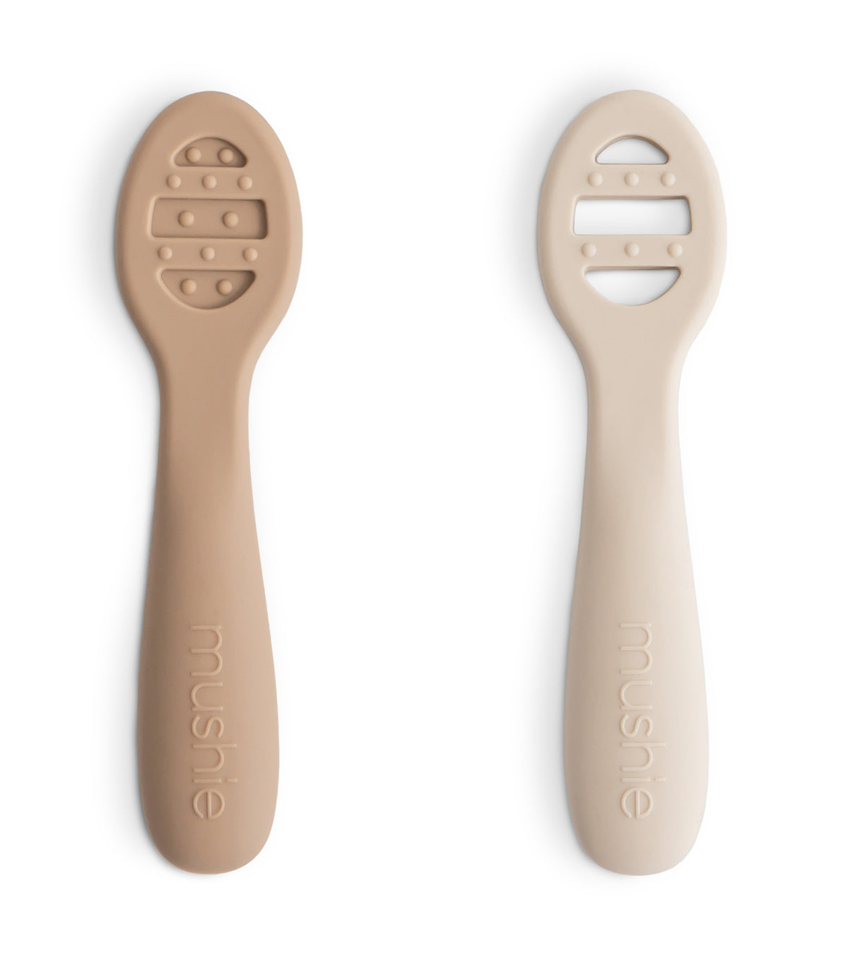 2-Pack First Feeding Baby Spoons Natural/Shifting Sand