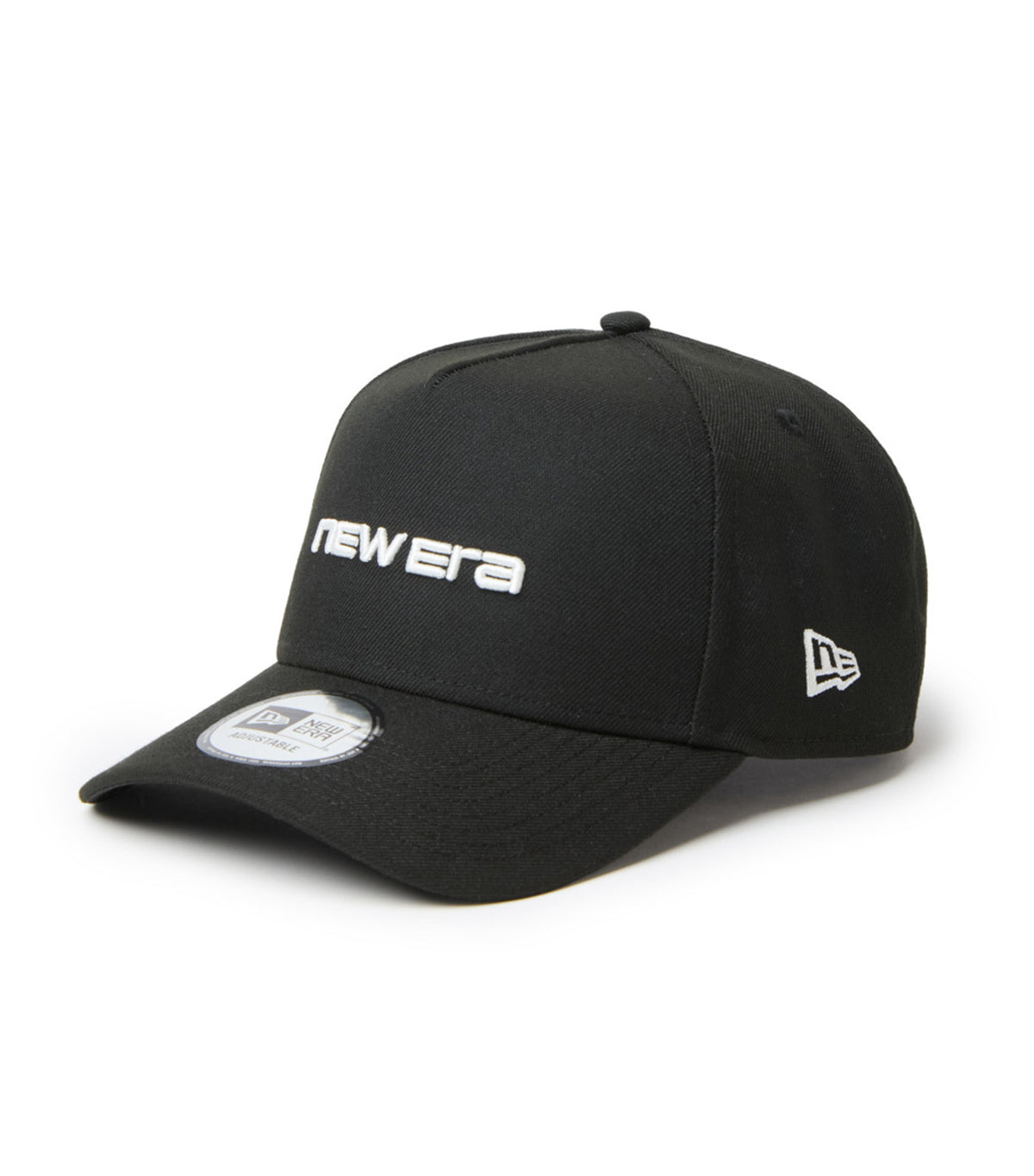 Wordmark Brand Name Logo 9FORTY A-Frame Snapback Cap Black