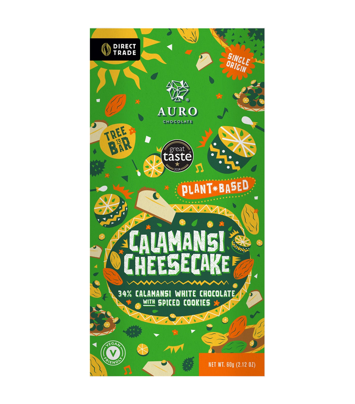 Calamansi Cheesecake with
Plant-Based3 4% White Chocolate