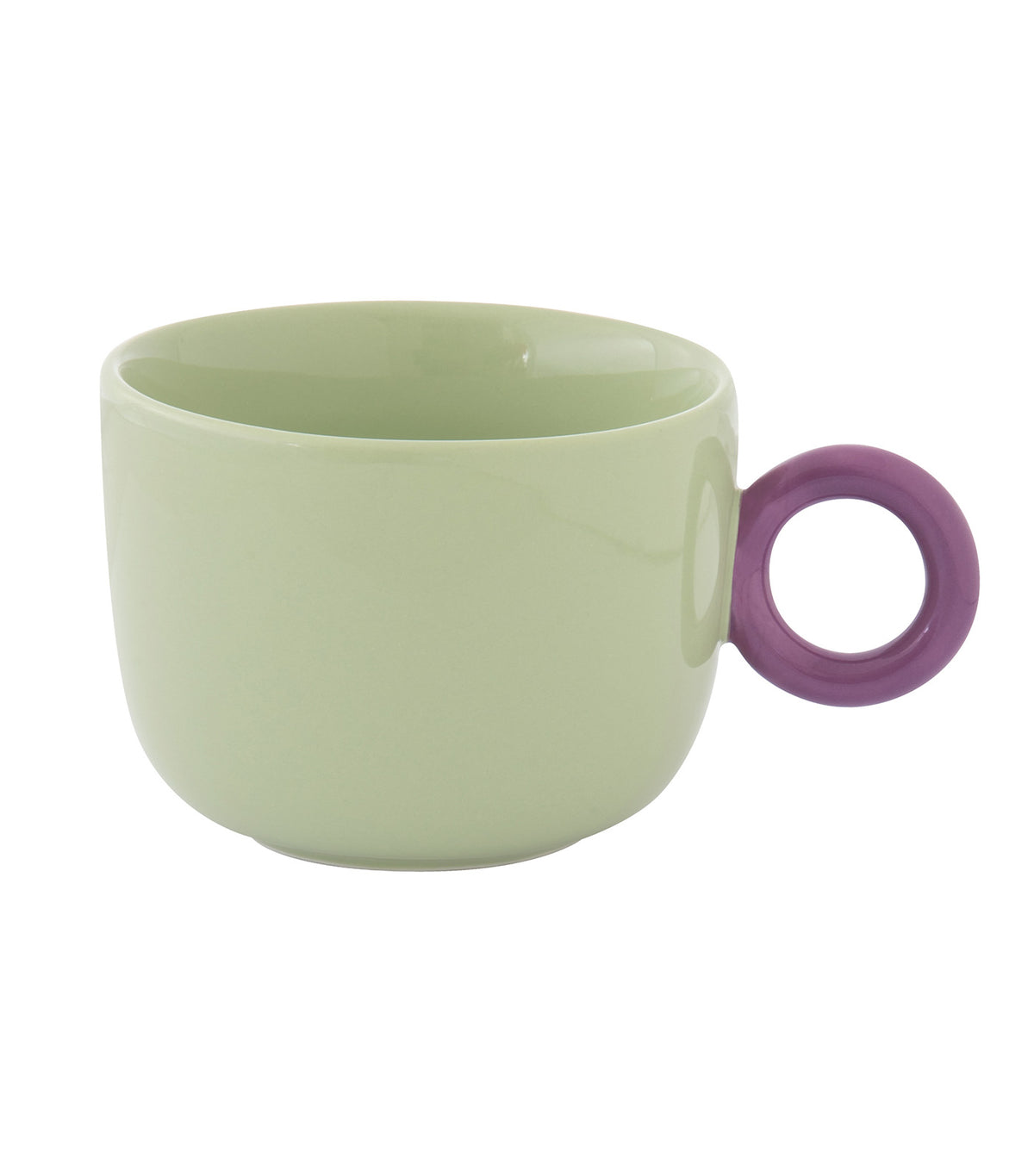 Creative Colored Porcelain Breakfast Cup Green