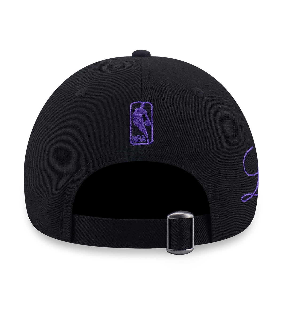 Los Angeles Lakers Cross Panels Script 9FORTY Adjustable Cap Black