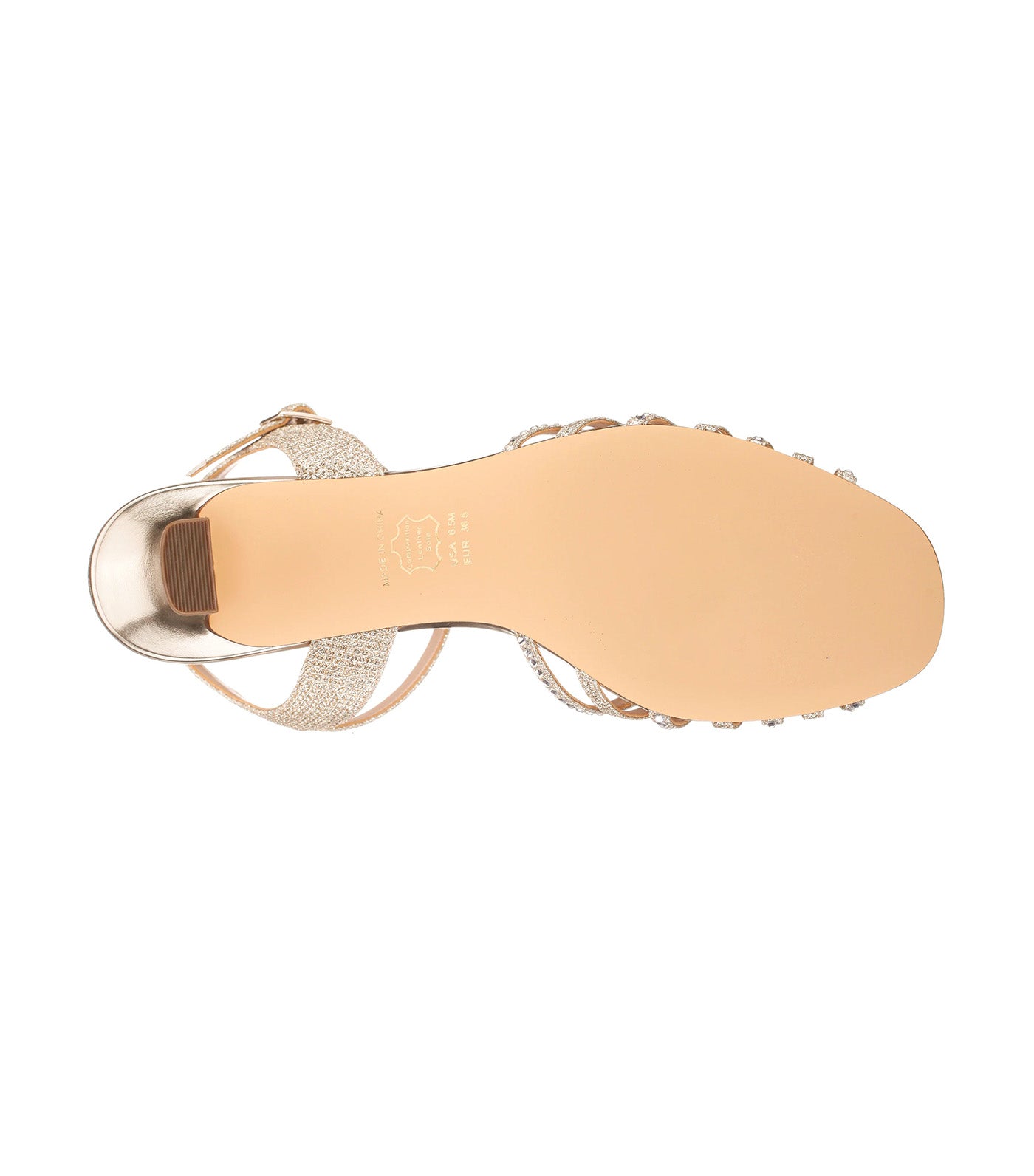 Bryna Ankle Strap Mid-Heel Sandals Gold