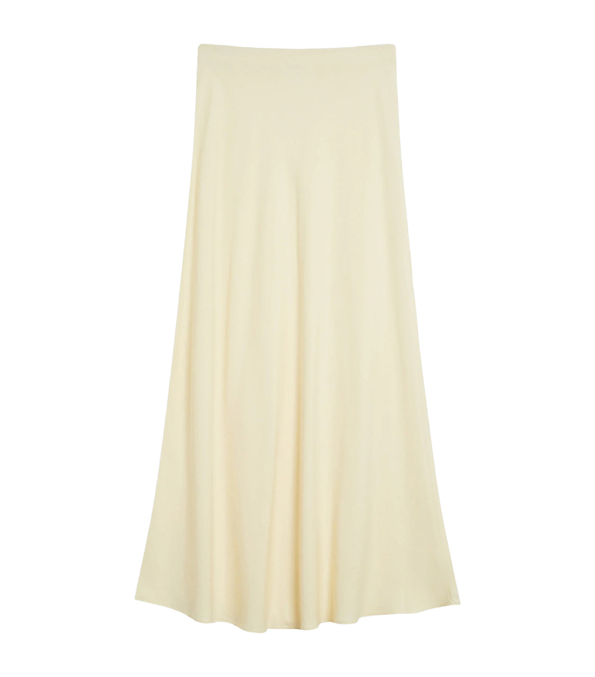 Winda High-Waisted Flared Maxi Skirt Yellow