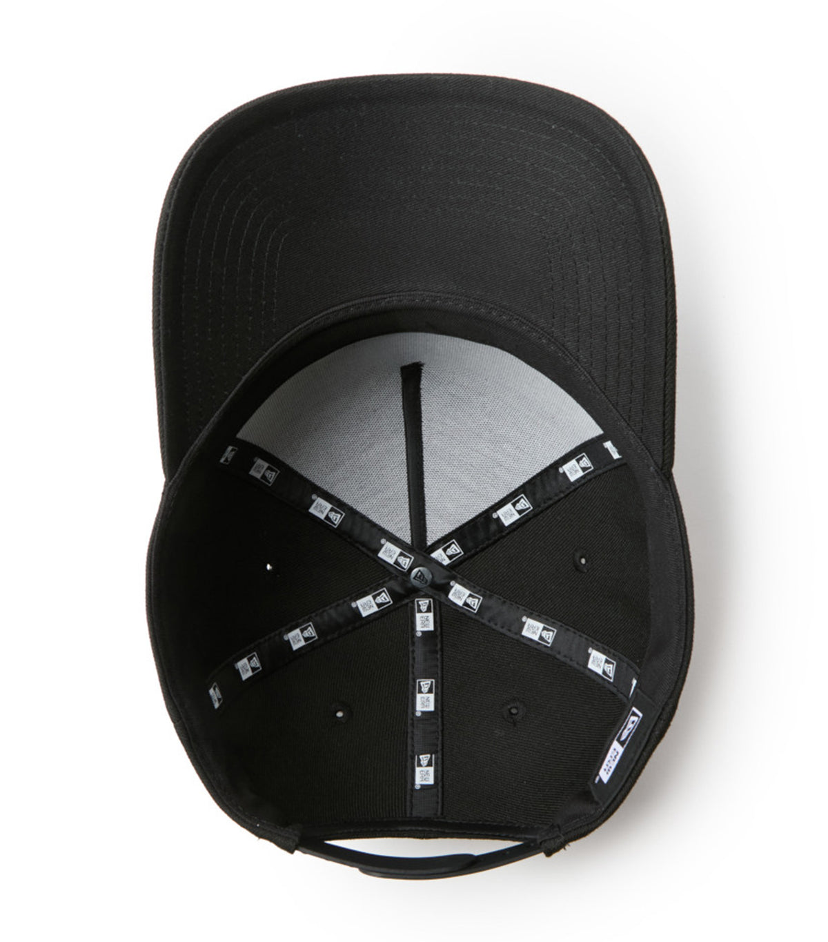 Wordmark Brand Name Logo 9FORTY A-Frame Snapback Cap Black