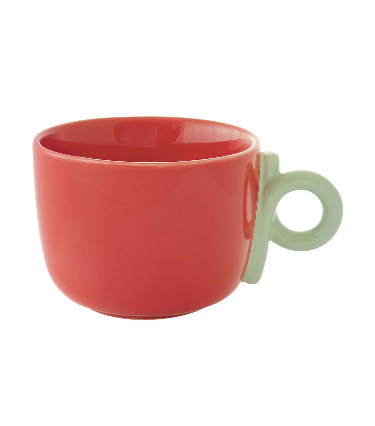 Creative Colored Porcelain Breakfast Cup Red