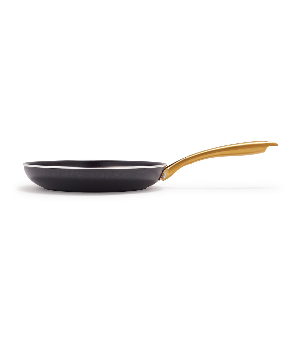 Studio Open Frypan Black with Gold Handle