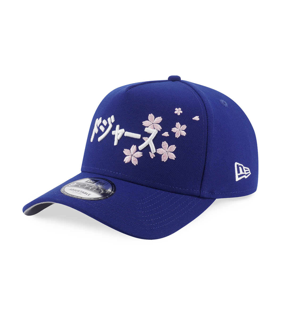 New Era Los Angeles Dodgers Kanji 9FORTY A-Frame Adjustable Cap Dark Royal/Gray UV