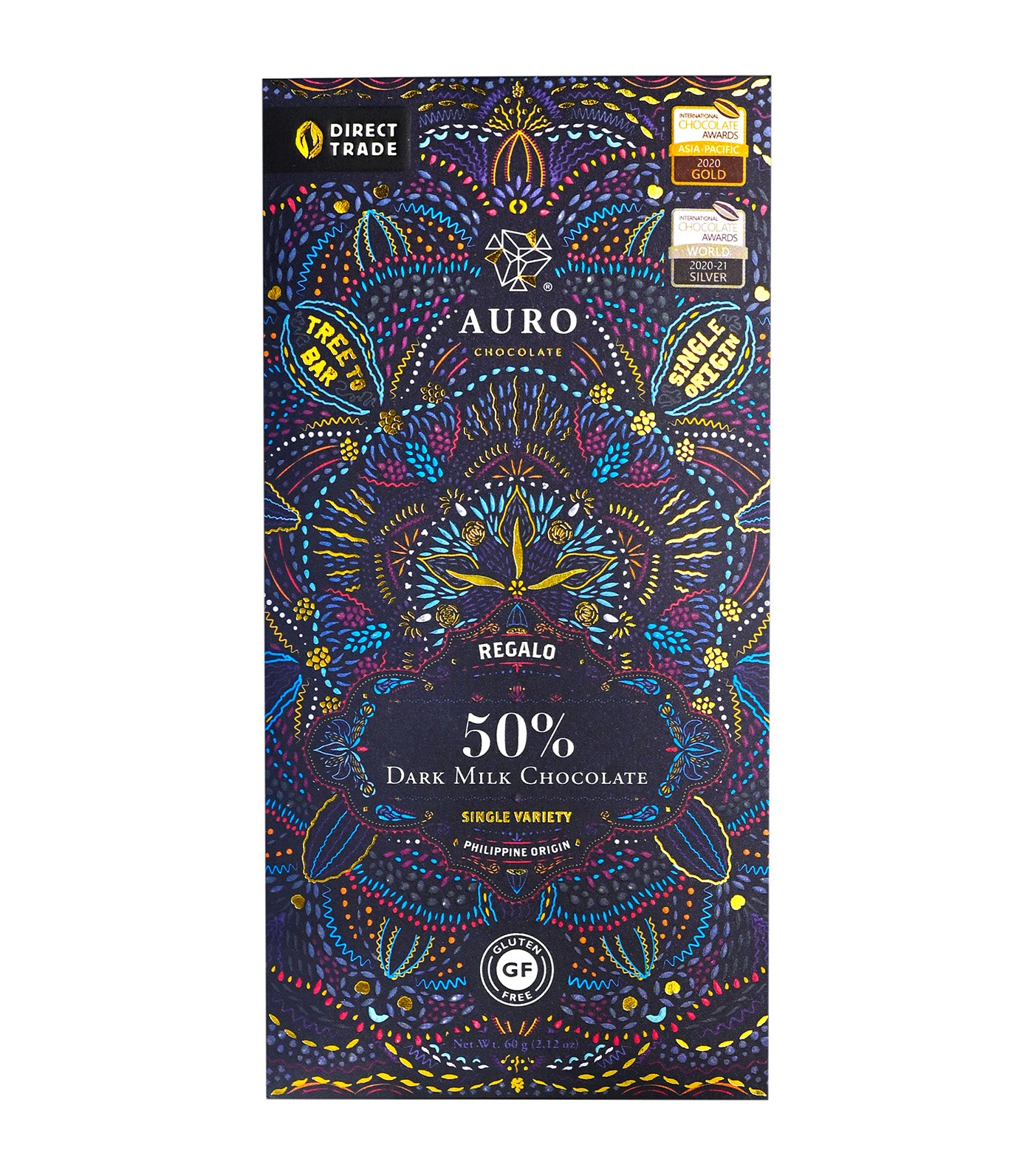 50% Dark Milk Chocolate Regalo Single Variety (60G)