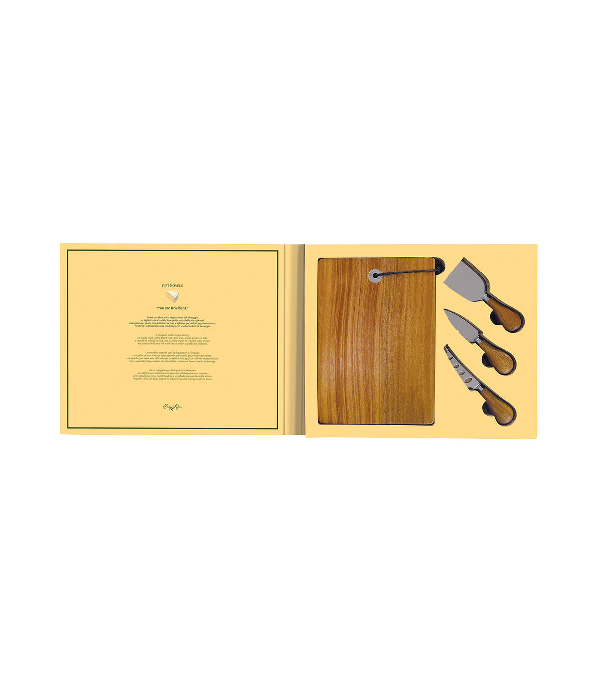 Gift Novels 4-Piece Cheese Set Multicolor