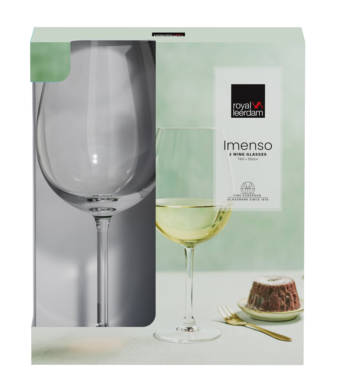Imenso White Wine Glass 74cl Set of 2 Transparent