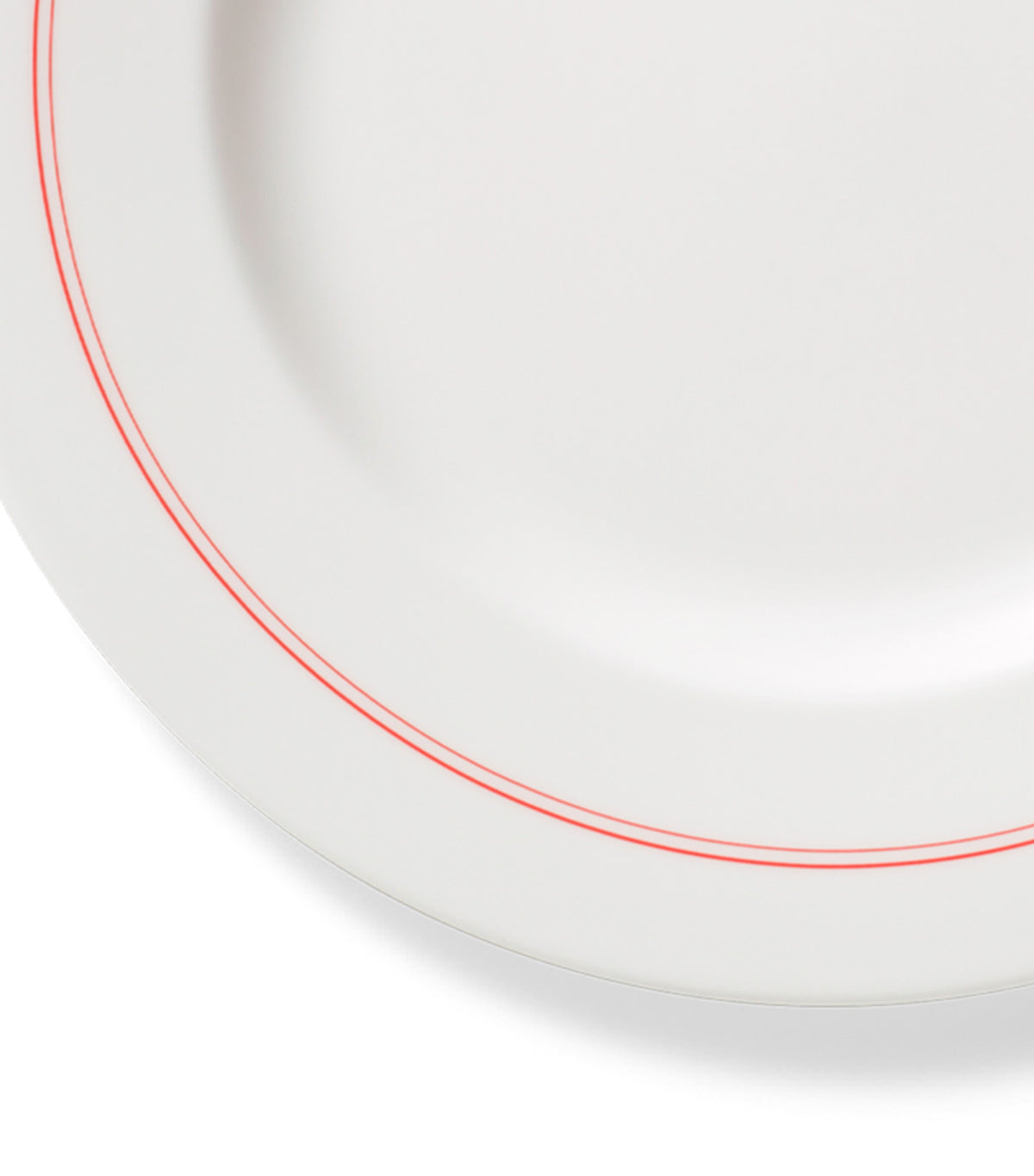 Lines Dinner Plate Set of 6 Red