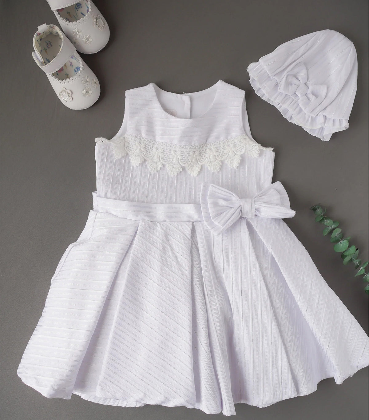 Agnes Dress Set White