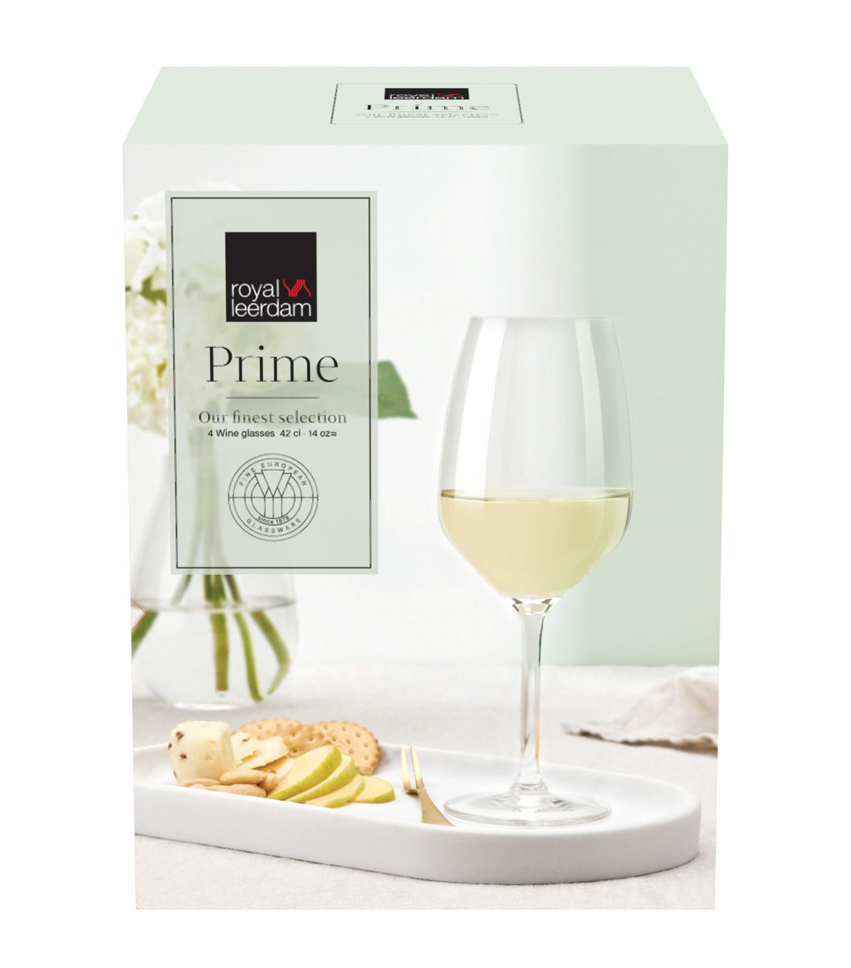 Prime White Wine Glass 42cl Set of 4 Transparent