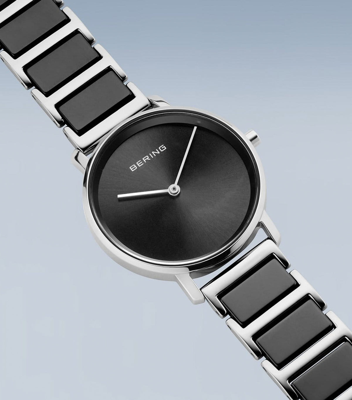 18531-742 Women's Ceramic Steel Watch Silver/Black