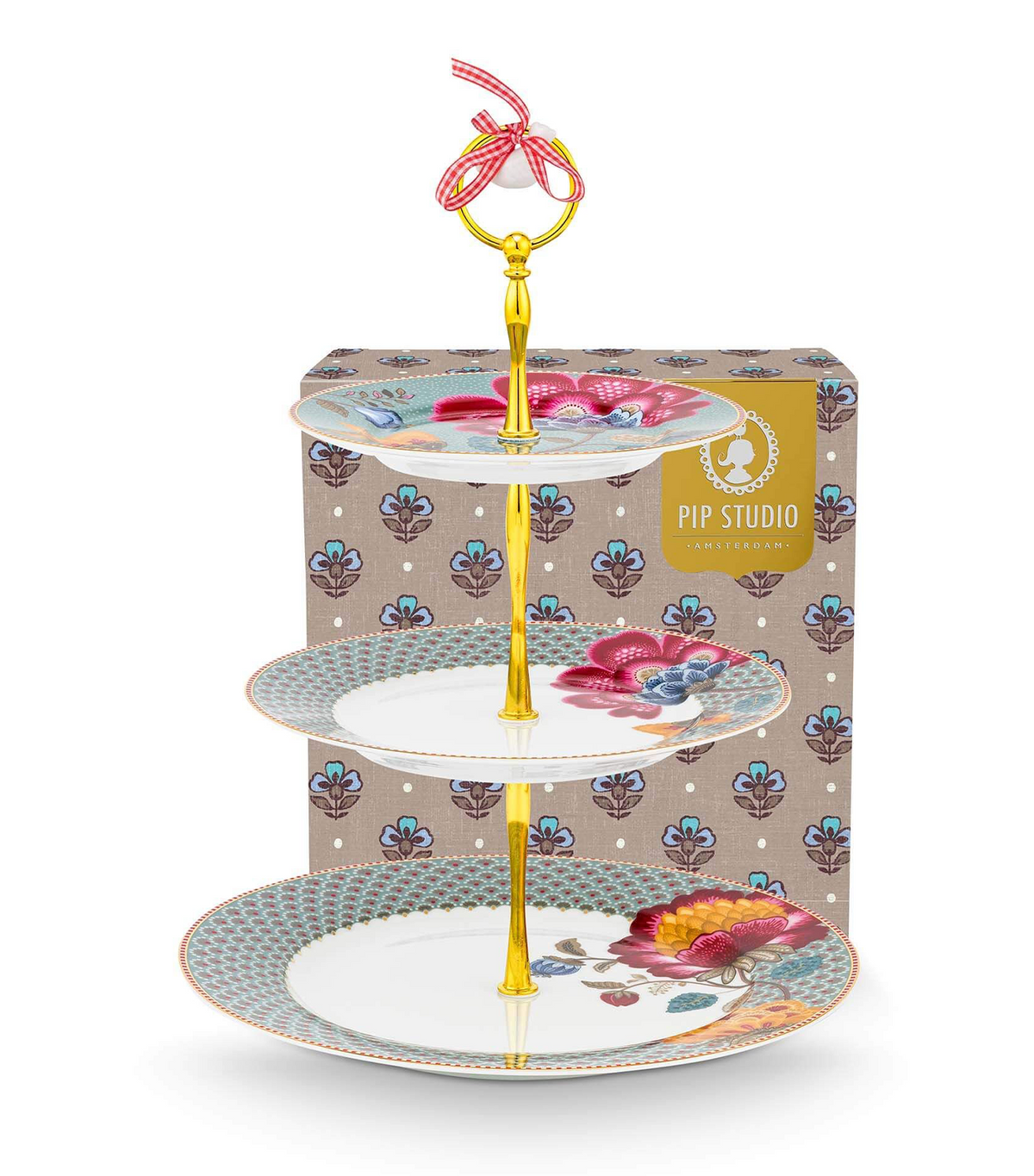 Blooming Tales 3-Layer Cake Stand, Fantasy Blue