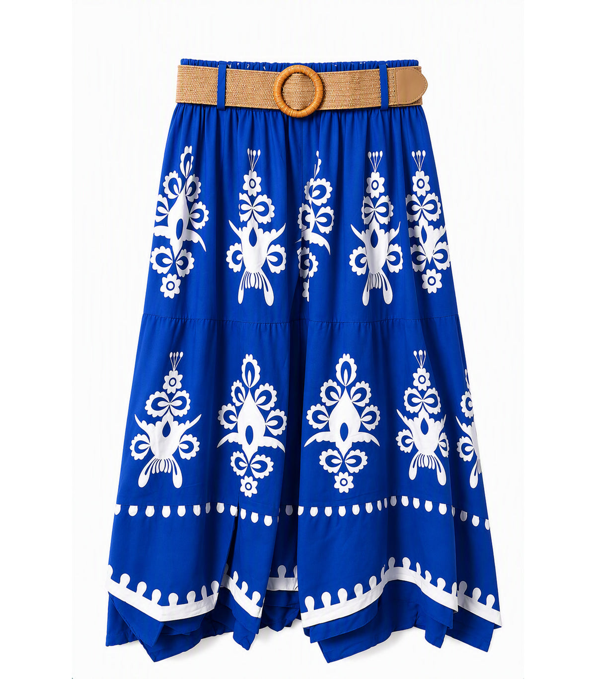 Falda with Belt Blue
