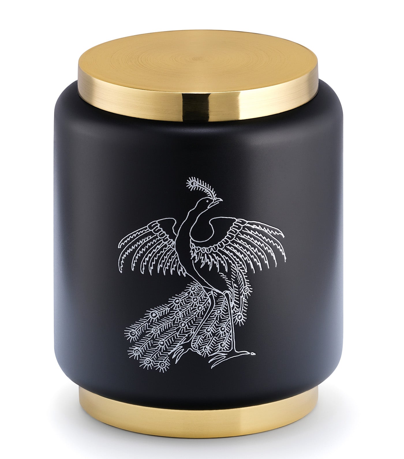 Mystery Round Tea Box Silver