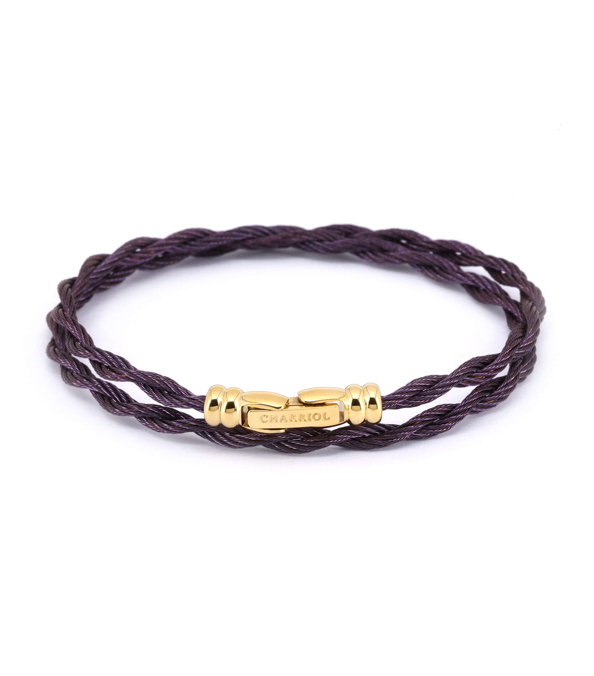 Love Double Twist Bangle Purple