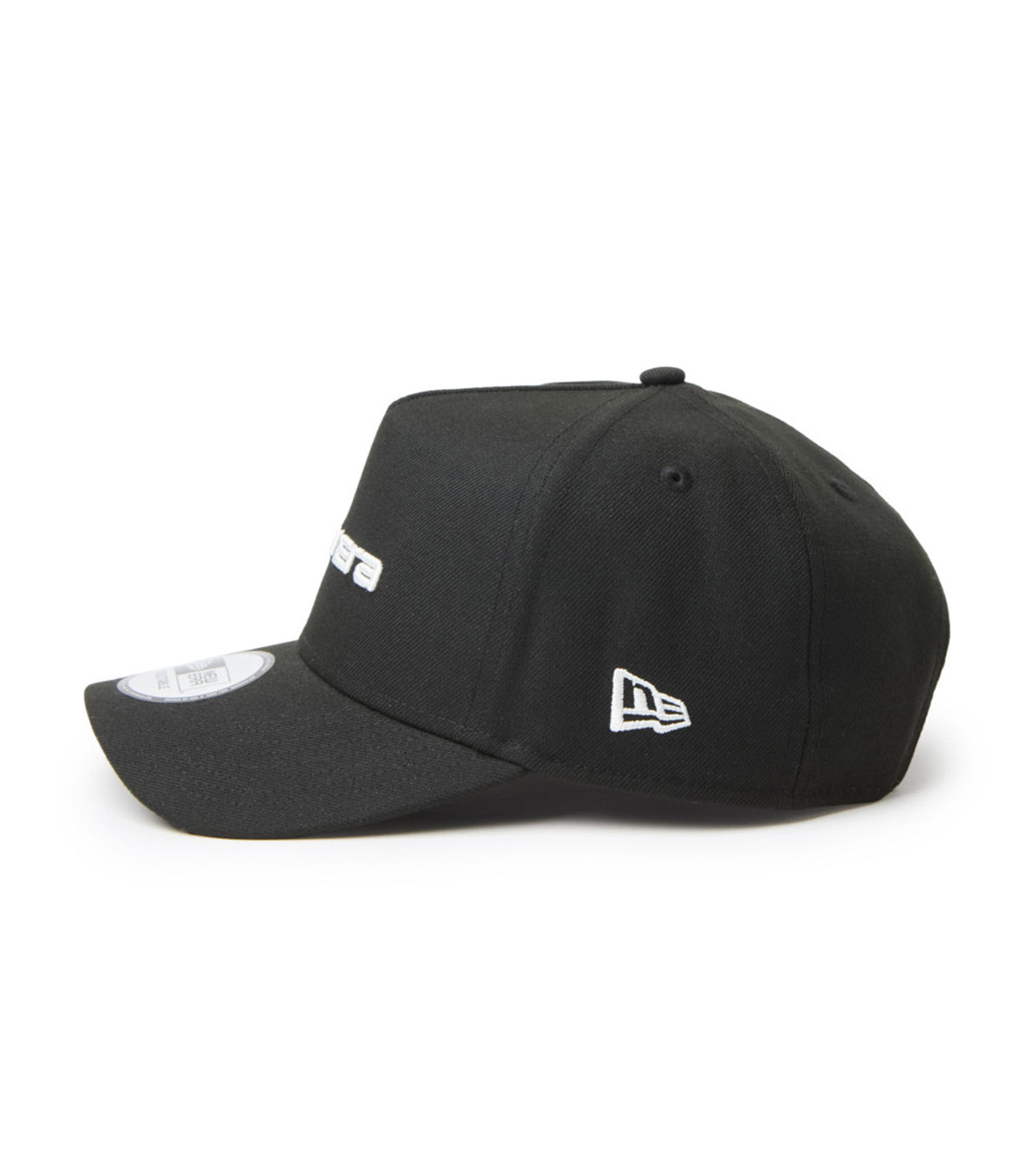 Wordmark Brand Name Logo 9FORTY A-Frame Snapback Cap Black