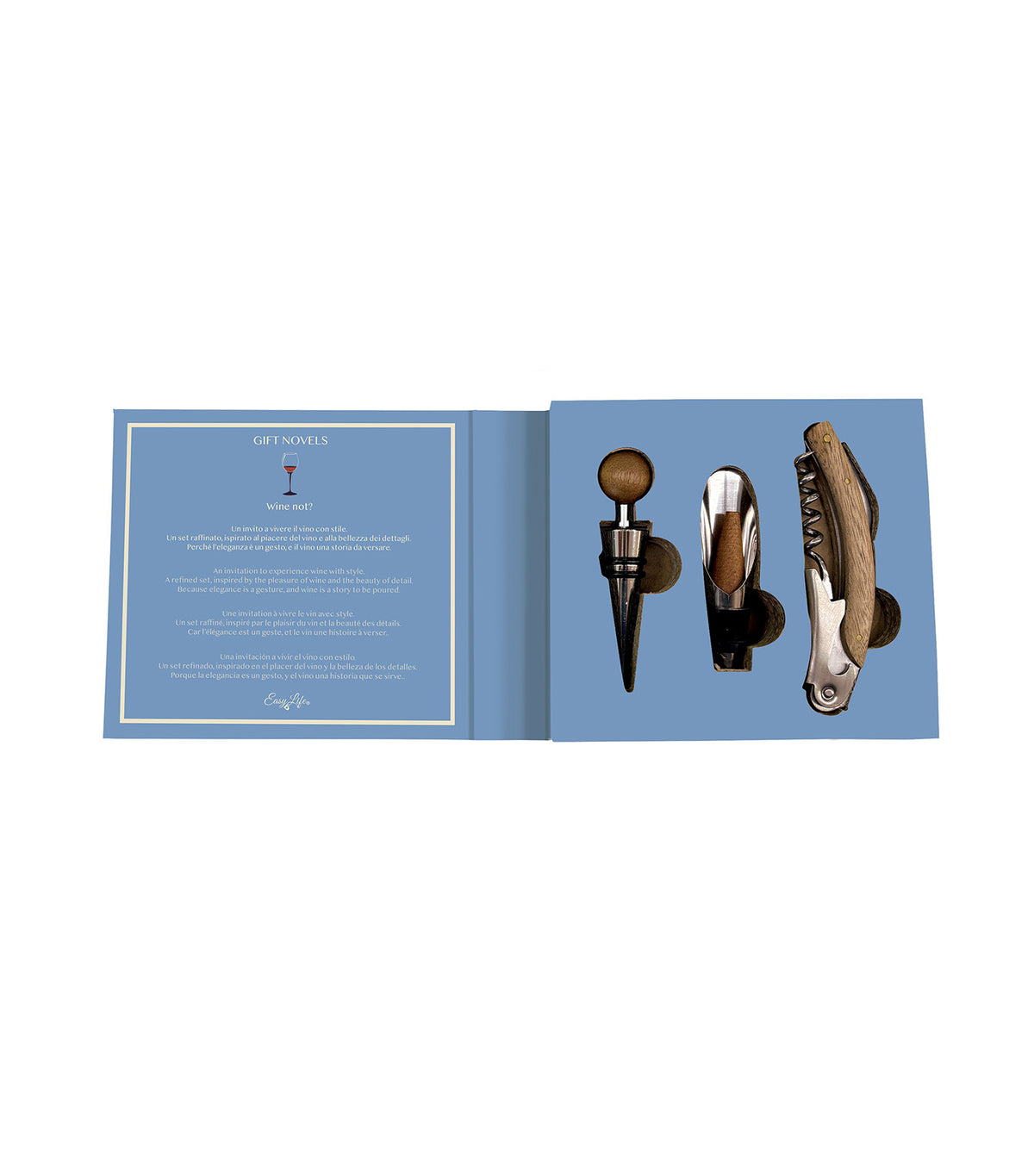 Gift Novels 3-Piece Wine Set Multicolor